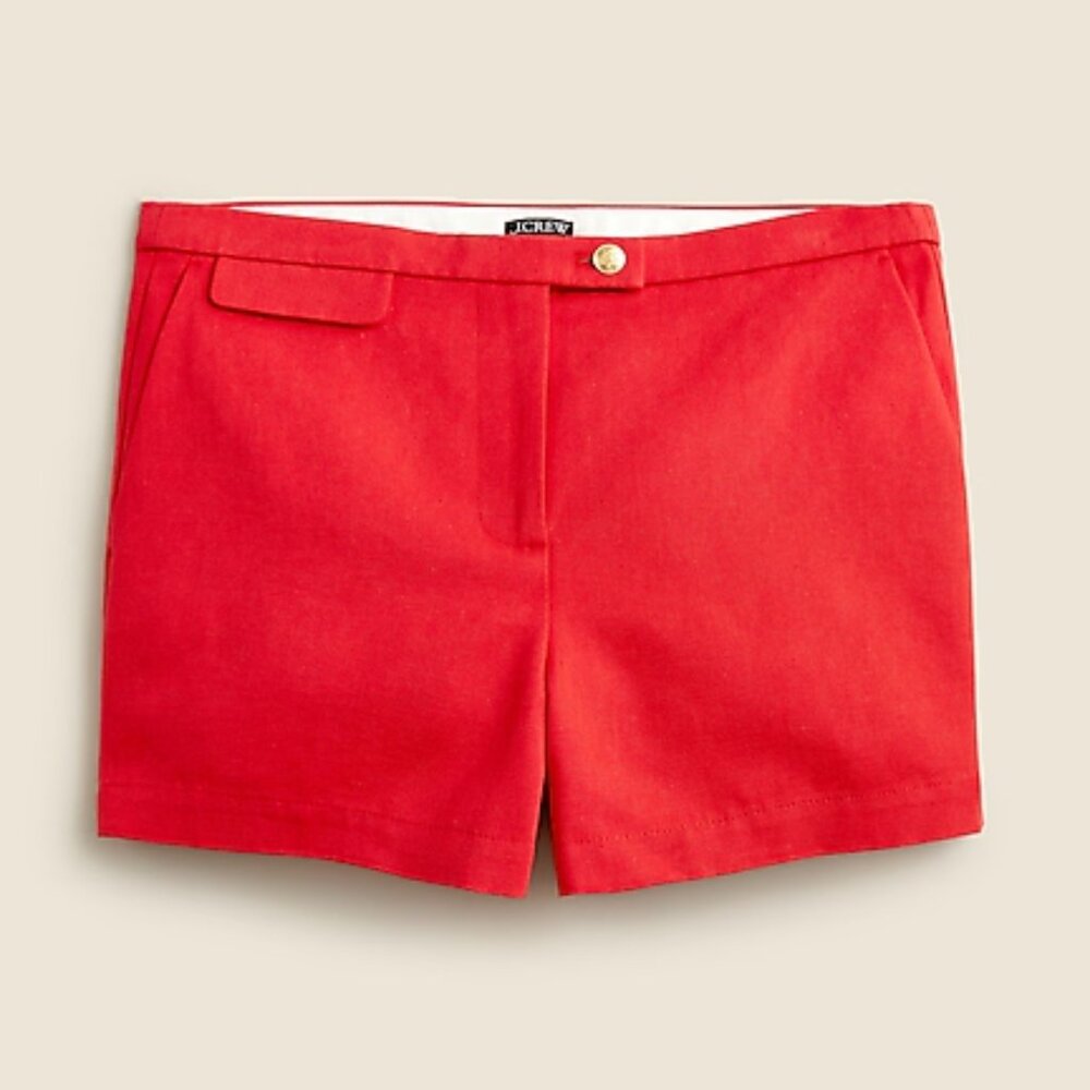 Jcrew 3" suit short in textured linen blend
